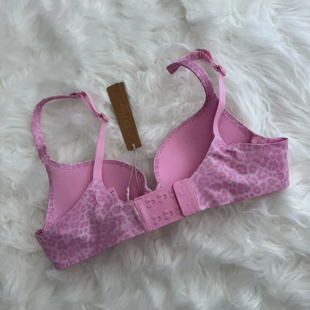 Skims Ultimate Teardrop Push-up Bra Bubblegum Leopard Print Size 32A - Picture 7 of 8